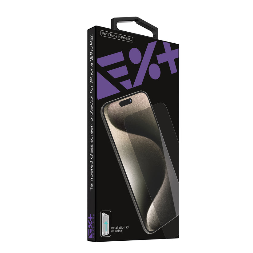 NEXT ONE Tempered glass screen protector for iPhone 15 Pro Max
