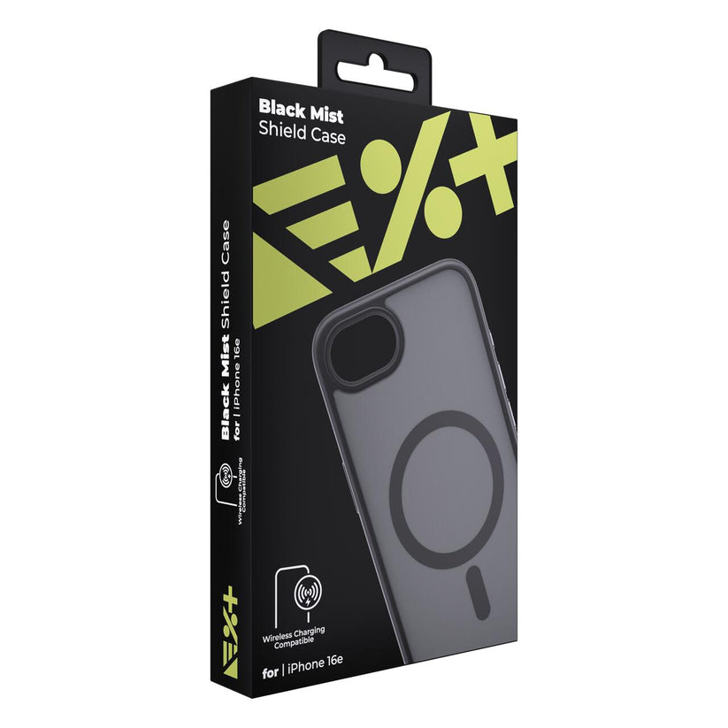 Husa de protectie NEXT ONE Mist Shield cu MagSafe pentru iPhone 16e, Negru