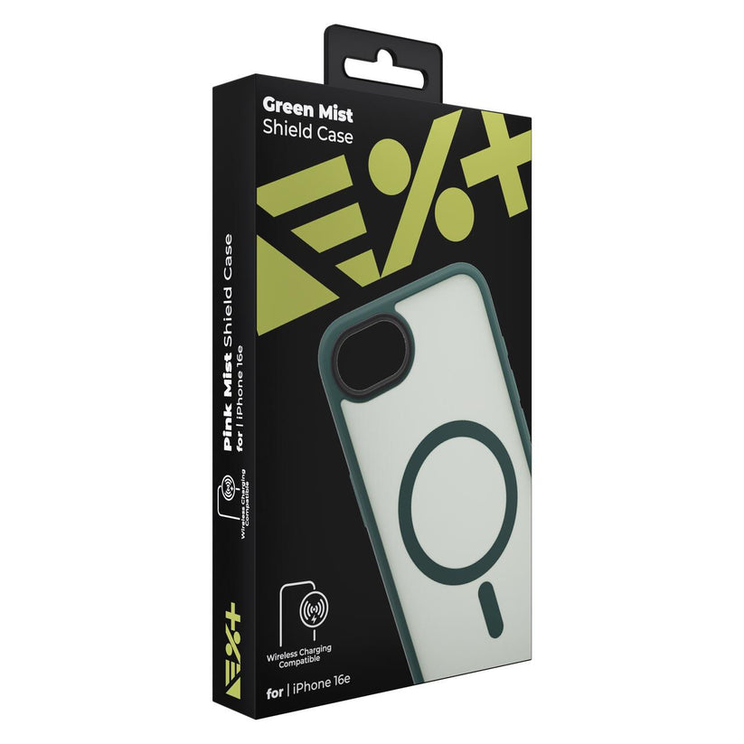 Husa de protectie NEXT ONE Mist Shield cu MagSafe pentru iPhone 16e, Verde