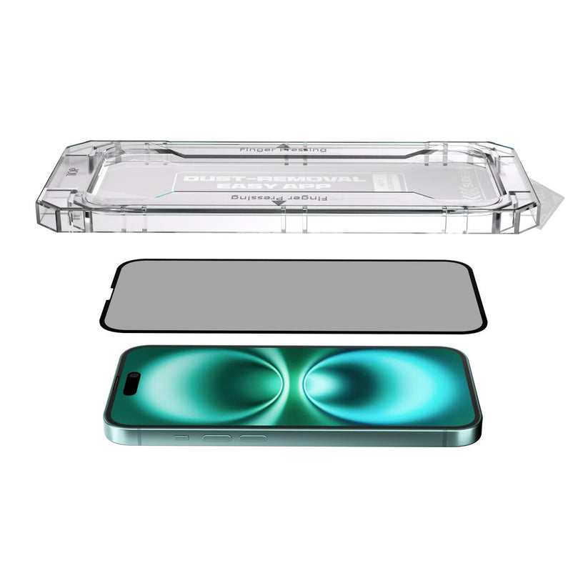 Folie de protectie din sticla privacy NEXT ONE pentru iPhone 16 Plus