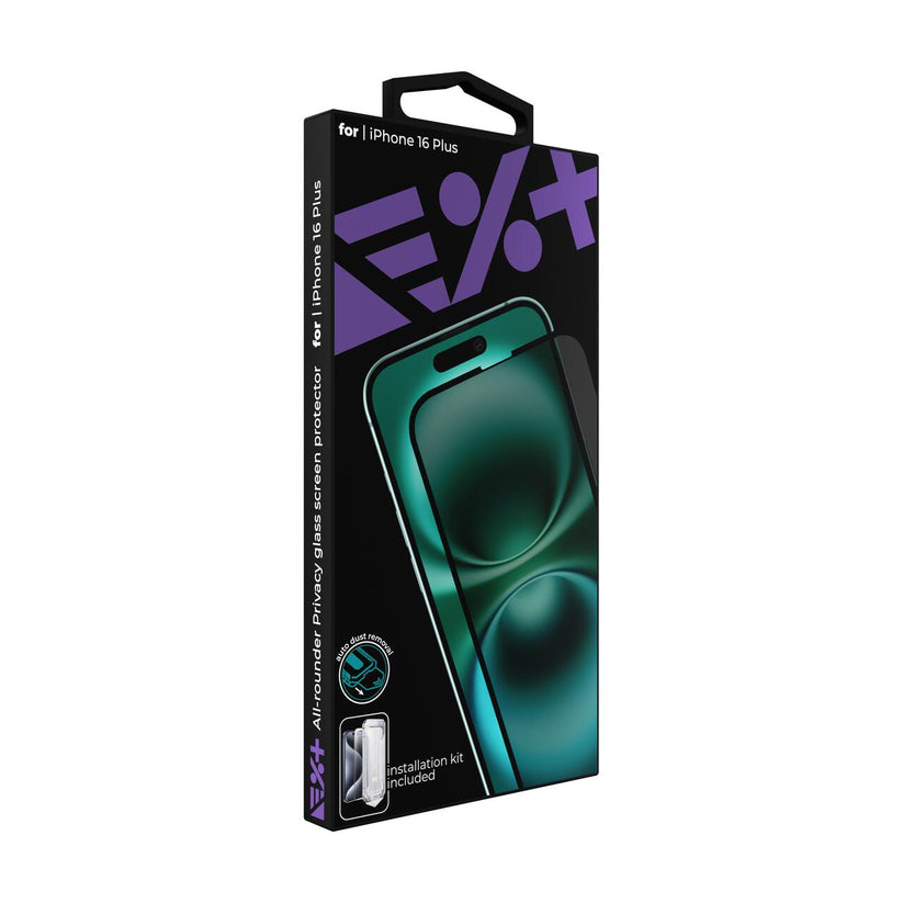 Folie de protectie din sticla privacy NEXT ONE pentru iPhone 16 Plus