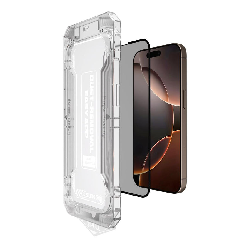 Folie de protectie din sticla privacy NEXT ONE pentru iPhone 16 Pro