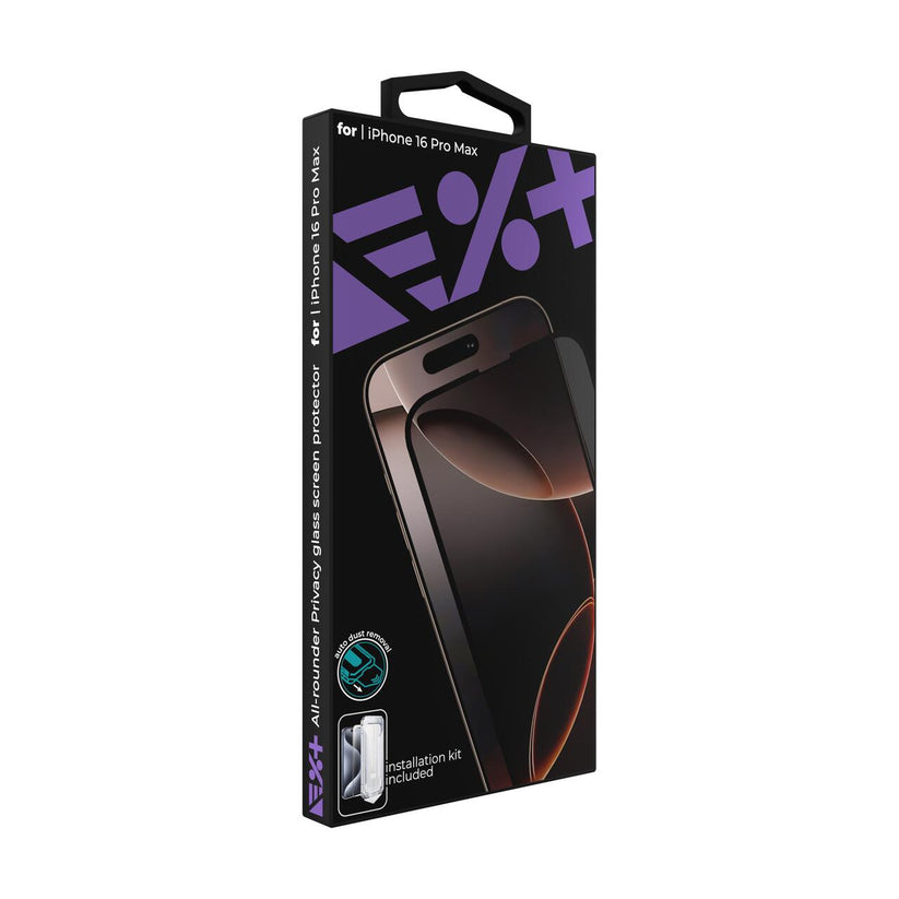 Folie de protectie din sticla privacy NEXT ONE pentru iPhone 16 Pro Max