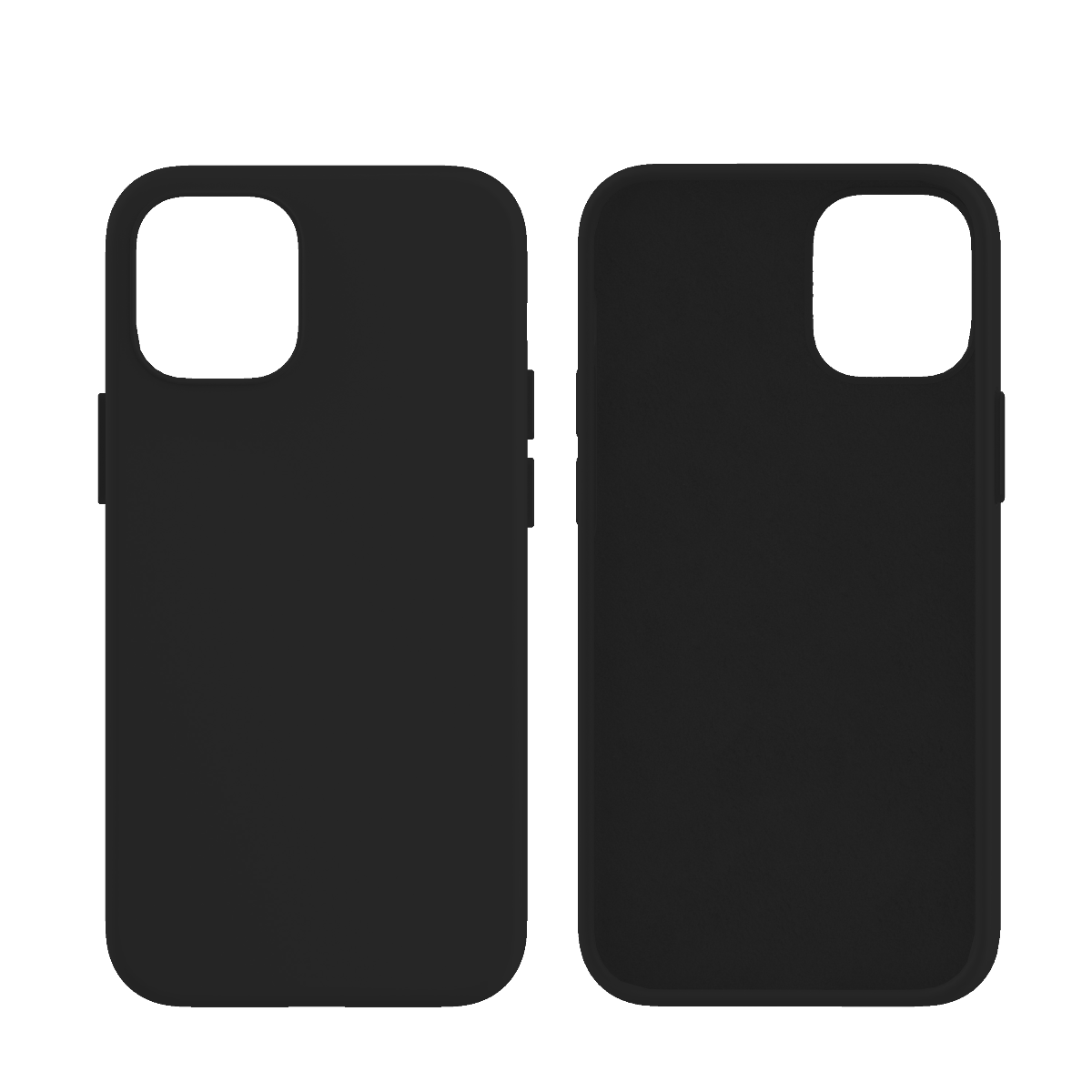 NEXT ONE силиконска маска за iPhone 12 | 12 PRO - црна
