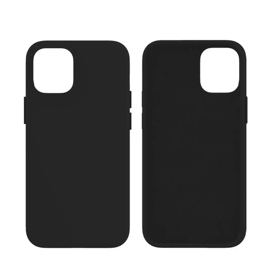 NEXT ONE силиконска маска за iPhone 12 | 12 PRO - црна