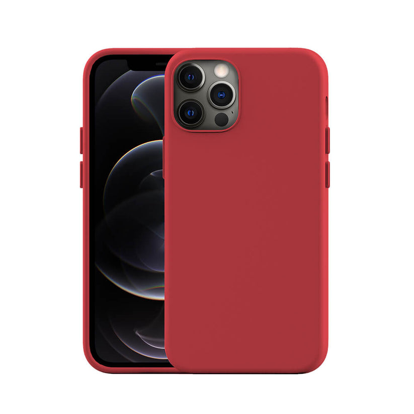 NEXT ONE силиконска маска за iPhone 12 | 12 PRO - црвена