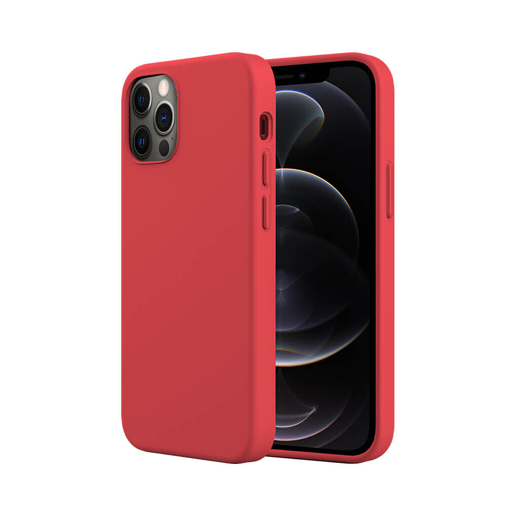 NEXT ONE силиконска маска за iPhone 12 | 12 PRO - црвена