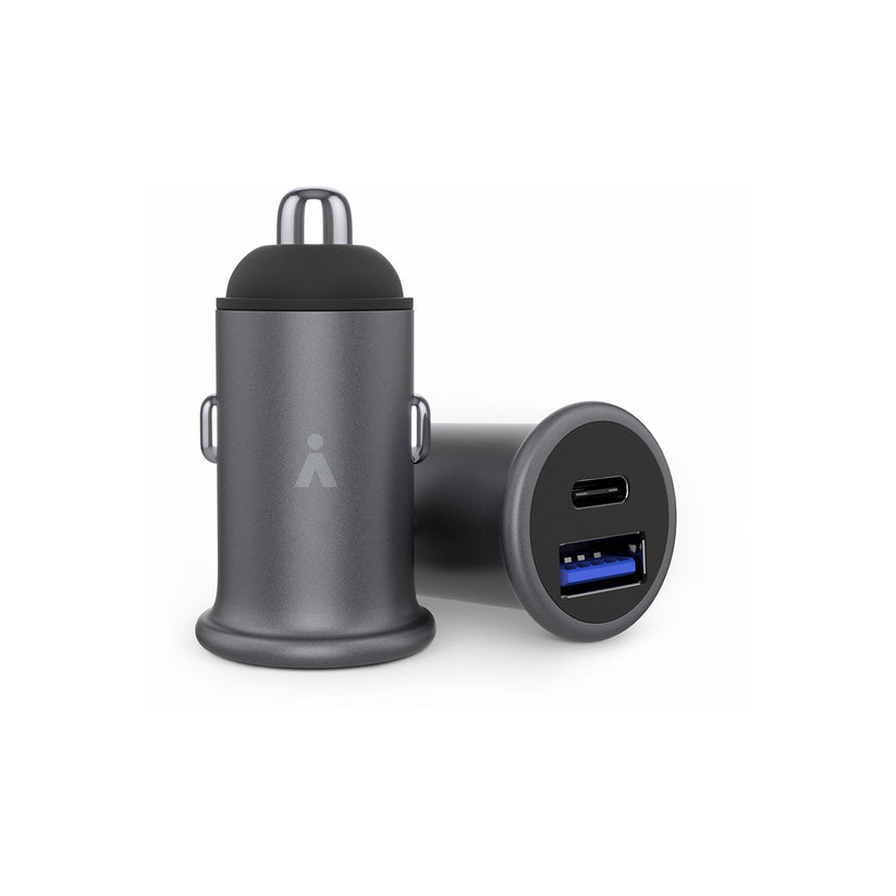 iSTYLE 38W Pro Car Charger - space grey