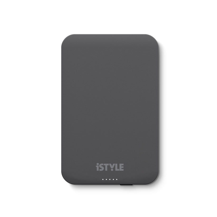 iStyle 5000mAh ALUMINIUM MAGNETIC WIRELESS POWERBANK - SPACE GRAY