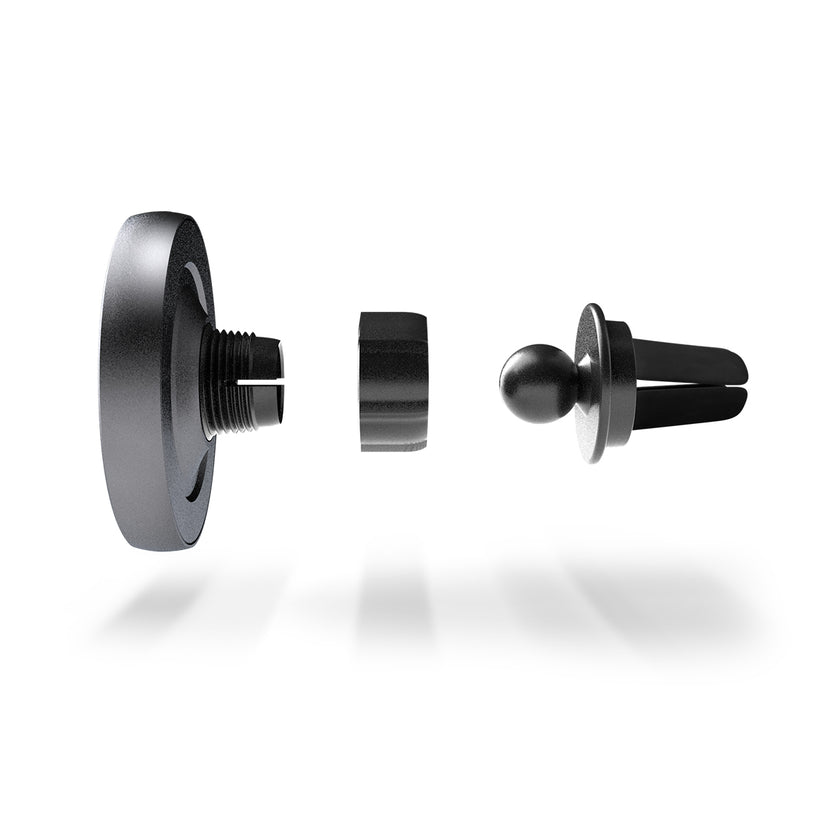iStyle Magnetic Wireless Car Charger (MagSafe compatible) 15W/10W/7,5W + 18W QC space gray