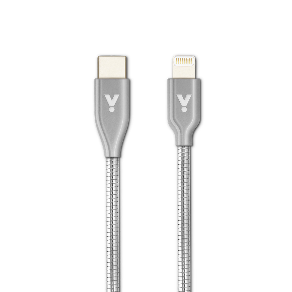 "iStyle USB-C to Lightning Metal Cable 1,2m - silver"