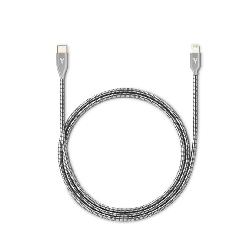 "iStyle USB-C to Lightning Metal Cable 1,2m - silver"