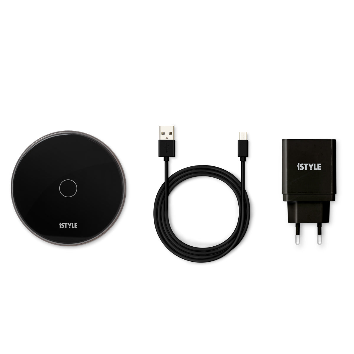 iSTYLE WIRELESS CHARGER 15W - бела (со адаптер)