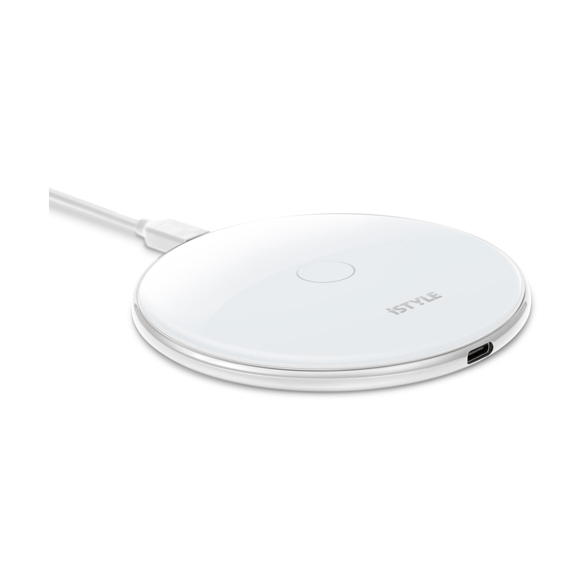 iSTYLE WIRELESS CHARGER 15W - бела (со адаптер)