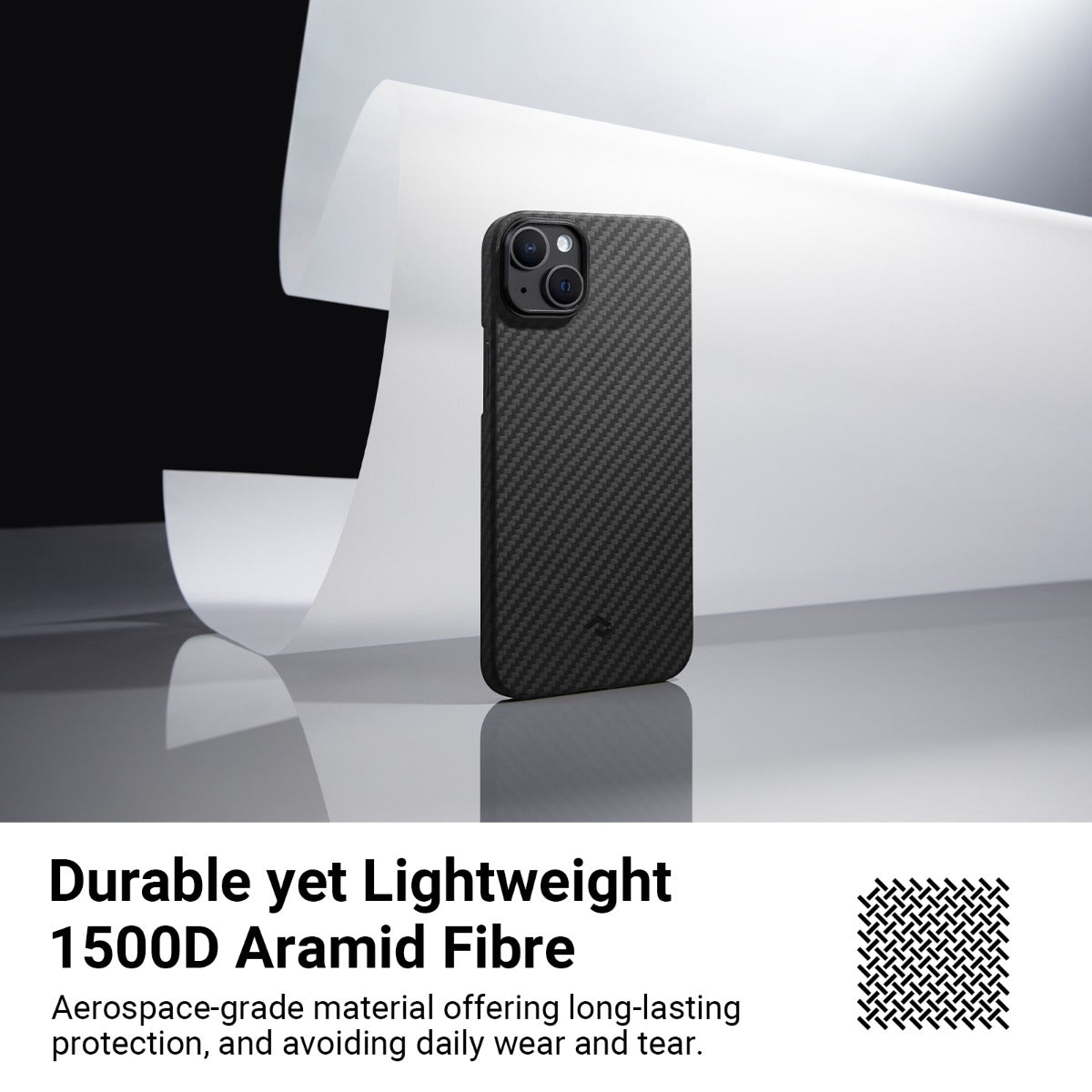 Pitaka MagEZ 3 1500D case, black/grey- iPhone 14 Plus