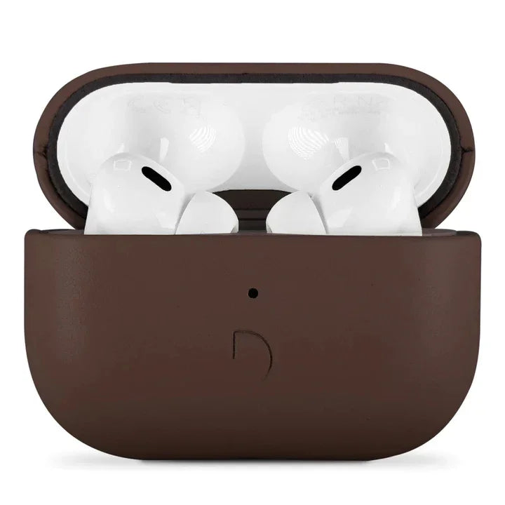 Leather Aircase for Airpods Pro Gen 2 /Airpods Pro Gen 1 Chocolate Brown