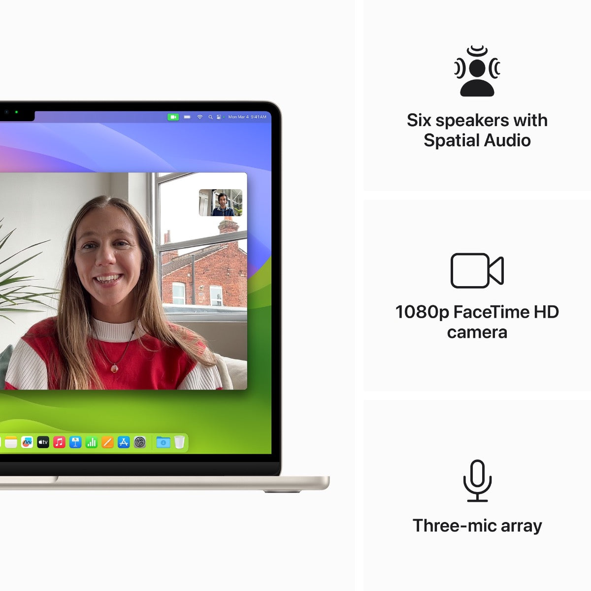 MacBook Air 15" с M3 чип | 8GB меморија | 256GB SSD - Starlight | Хрватска тастатура