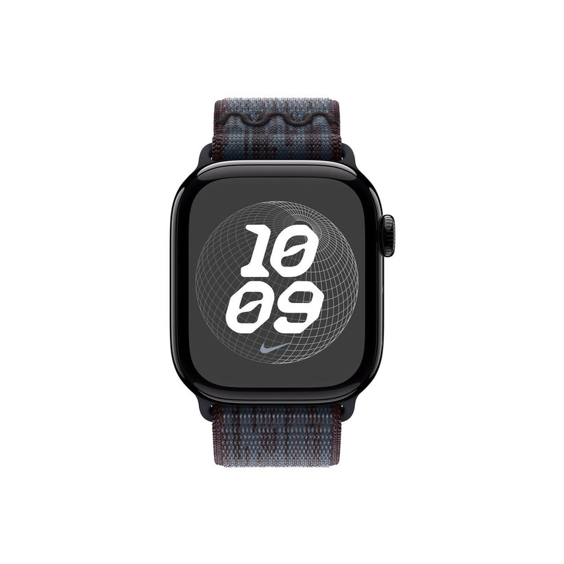 46mm Black/Blue Nike Sport Loop