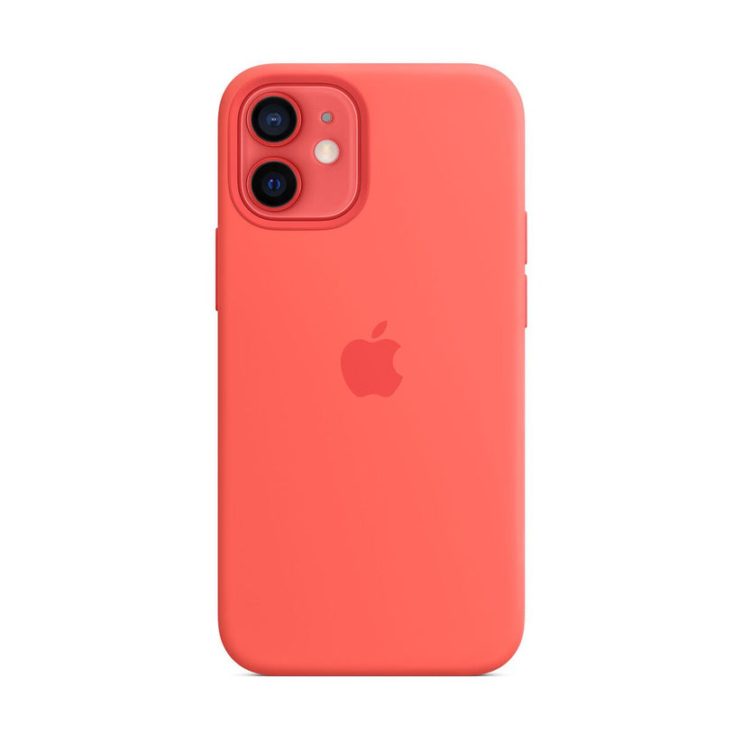 iPhone 12 mini Silicone Case with MagSafe - Pink Citrus
