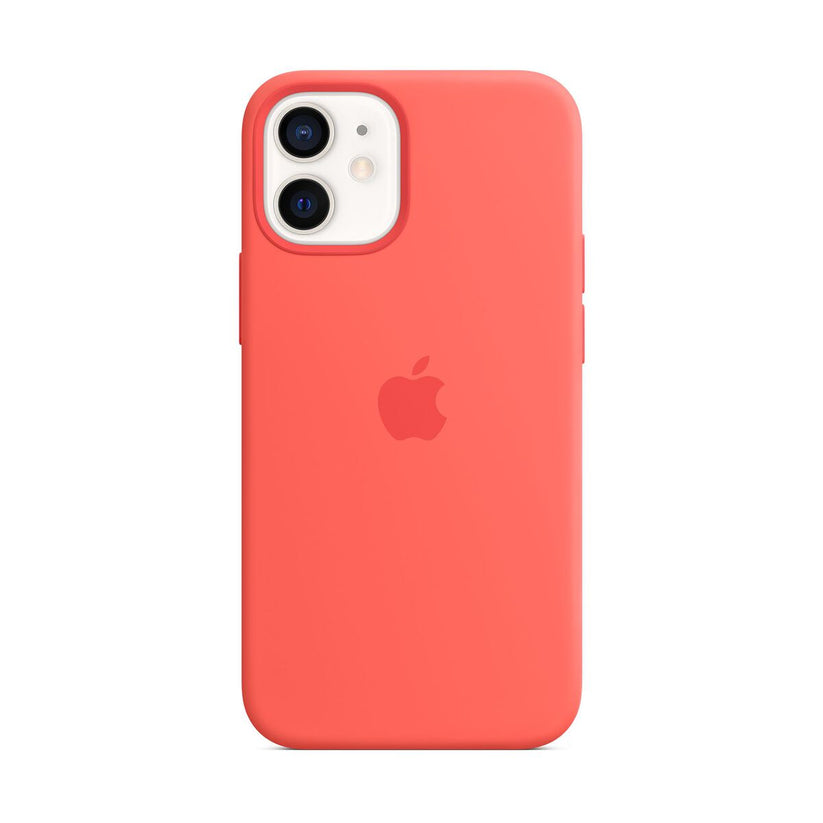 iPhone 12 mini Silicone Case with MagSafe - Pink Citrus