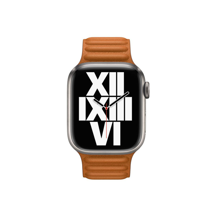 Apple Watch 41mm Leather Link Golden Brown (S/M)