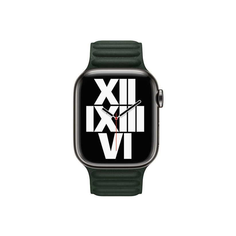 Apple Watch 41mm Leather Link Sequoia Green (S/M)