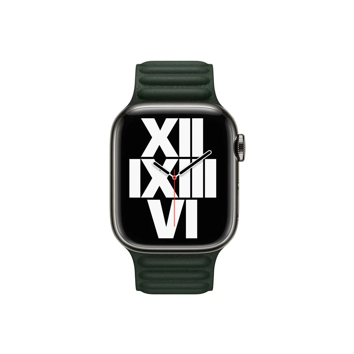 Apple Watch 41mm Leather Link Sequoia Green (M/L)