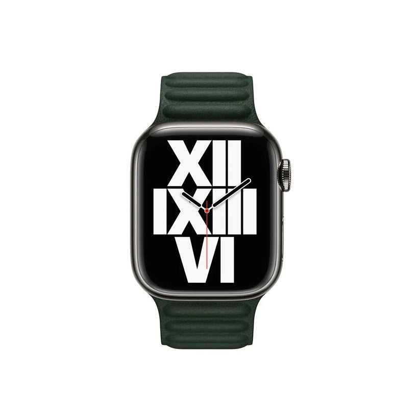 Apple Watch 41mm Leather Link Sequoia Green (M/L)