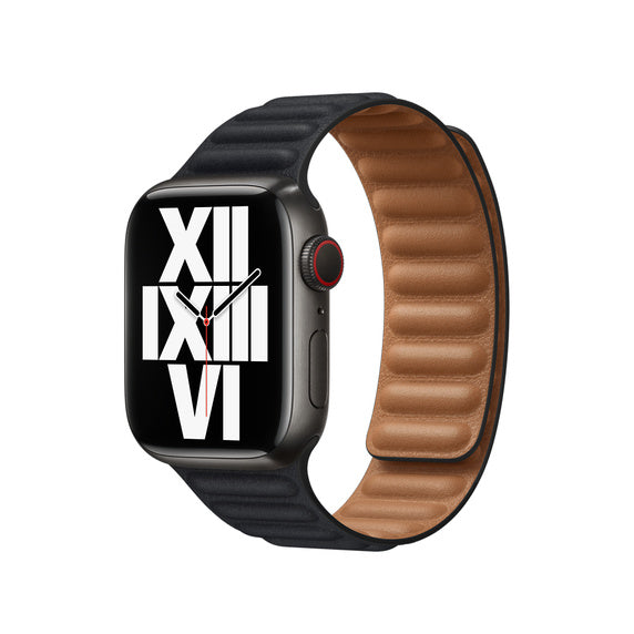 Apple Watch 41mm Leather Link Midnight (S/M)