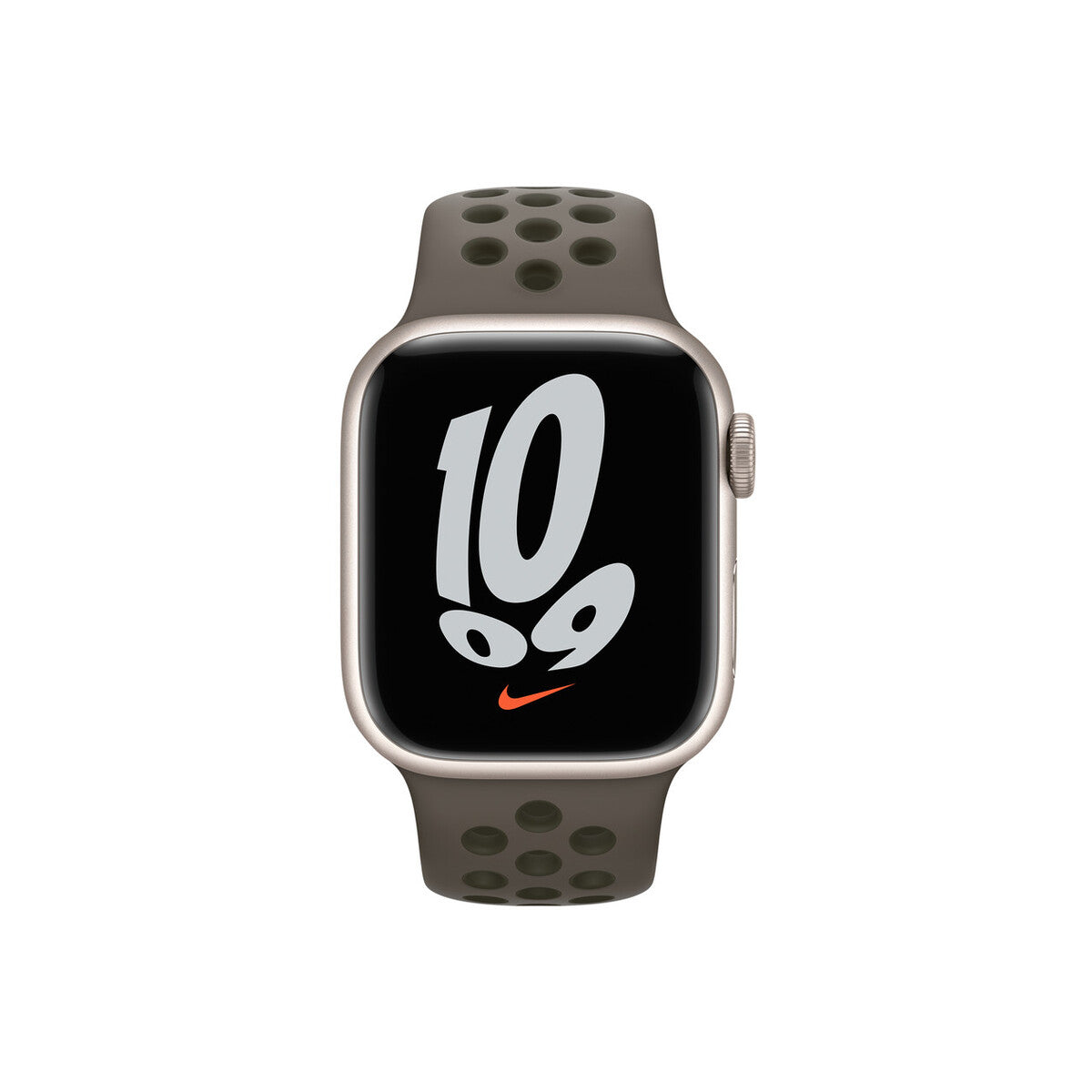Apple Watch 41mm Nike Sport Band Midnight Olive Gray/Cargo Khaki