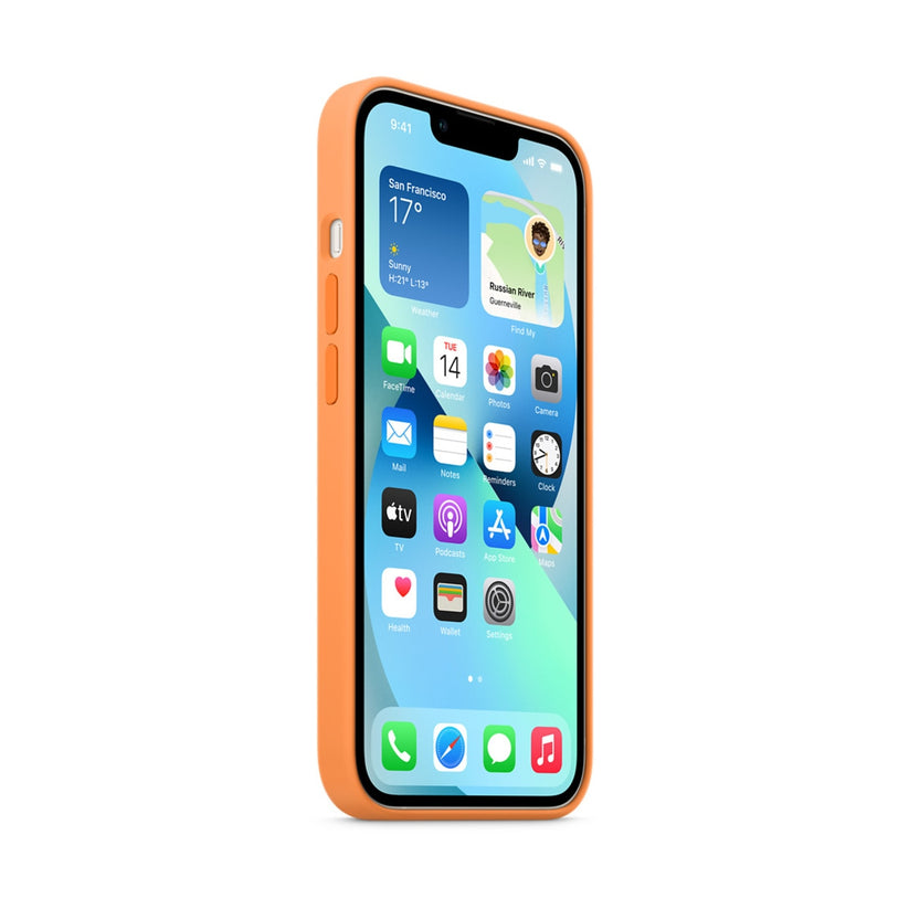 iPhone 13 Silicone Case with MagSafe Marigold