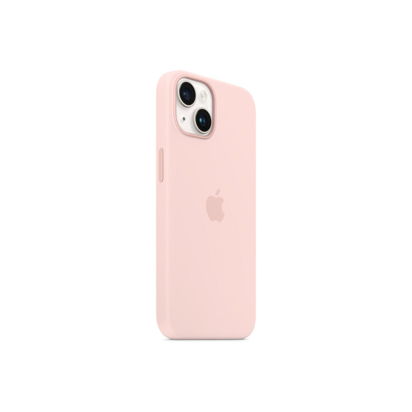 iPhone 14 Silicone Case with MagSafe - Chalk Pink