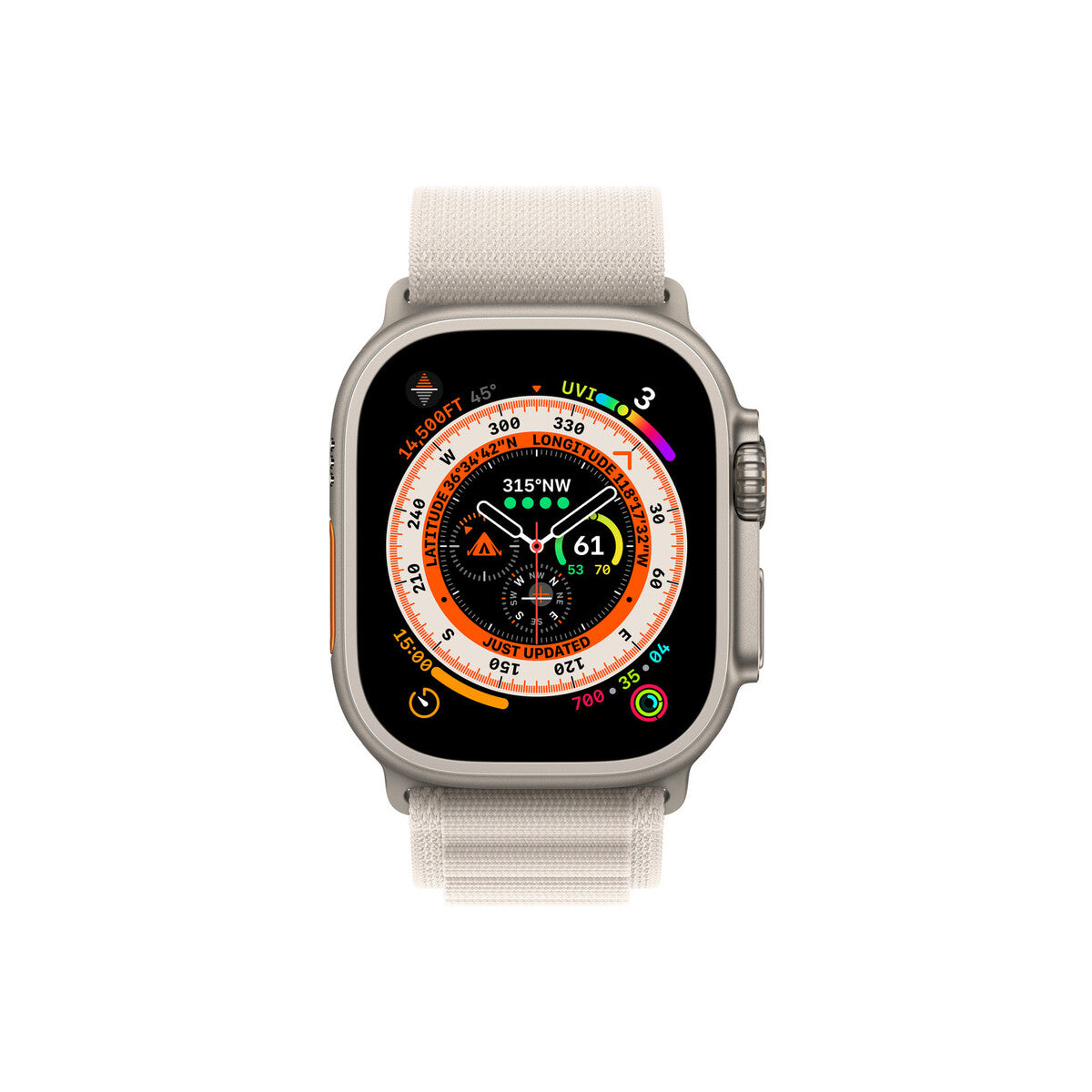 Apple Watch 49mm Starlight Alpine Loop - Small