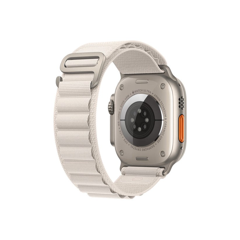 Apple Watch 49mm Starlight Alpine Loop - Small