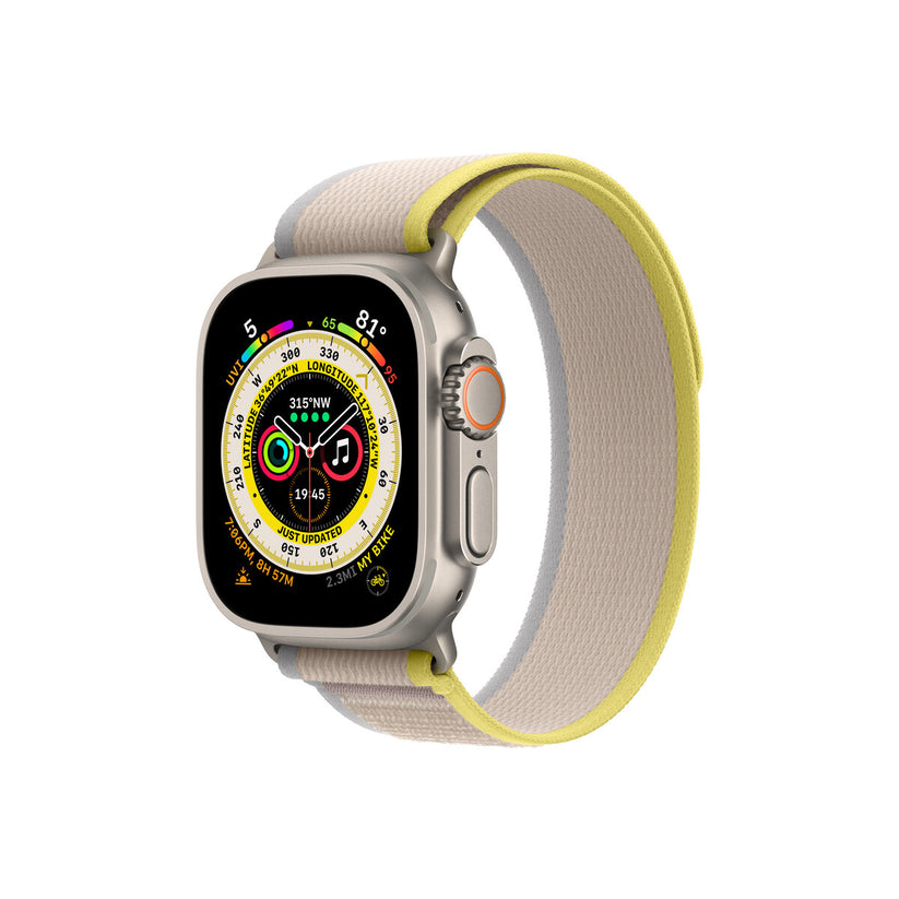 Apple Watch 49mm Yellow/Beige Trail Loop - S/M