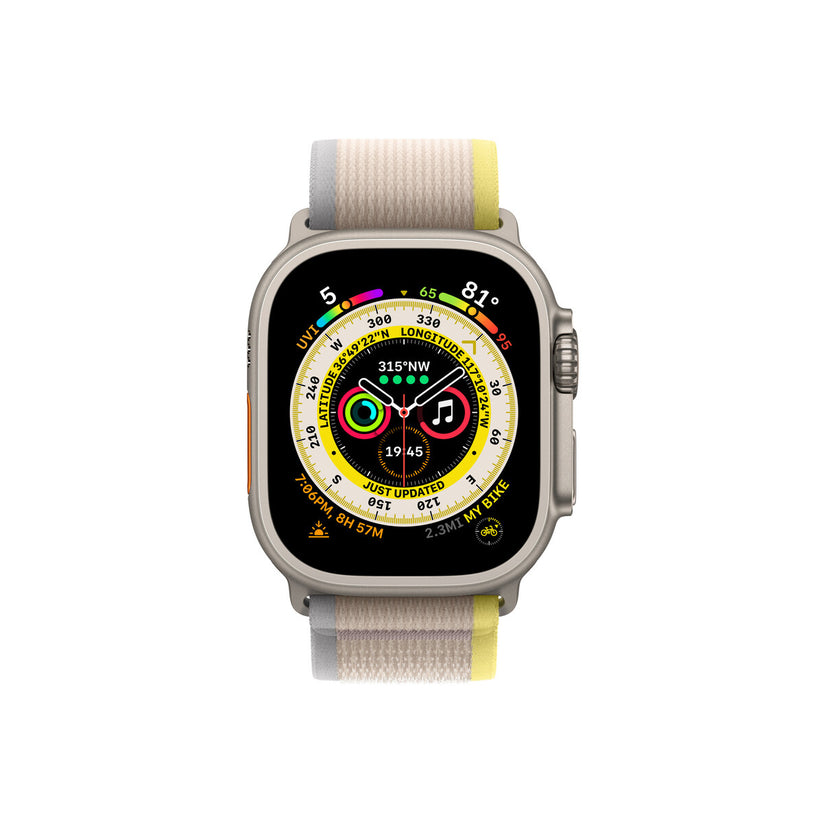 Apple Watch 49mm Yellow/Beige Trail Loop - S/M