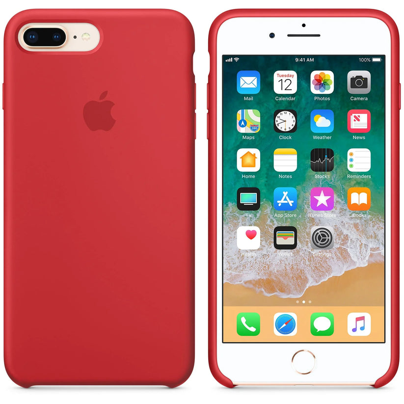 Apple iPhone 8 Plus/7 Plus Silicone Case - (PRODUCT)RED