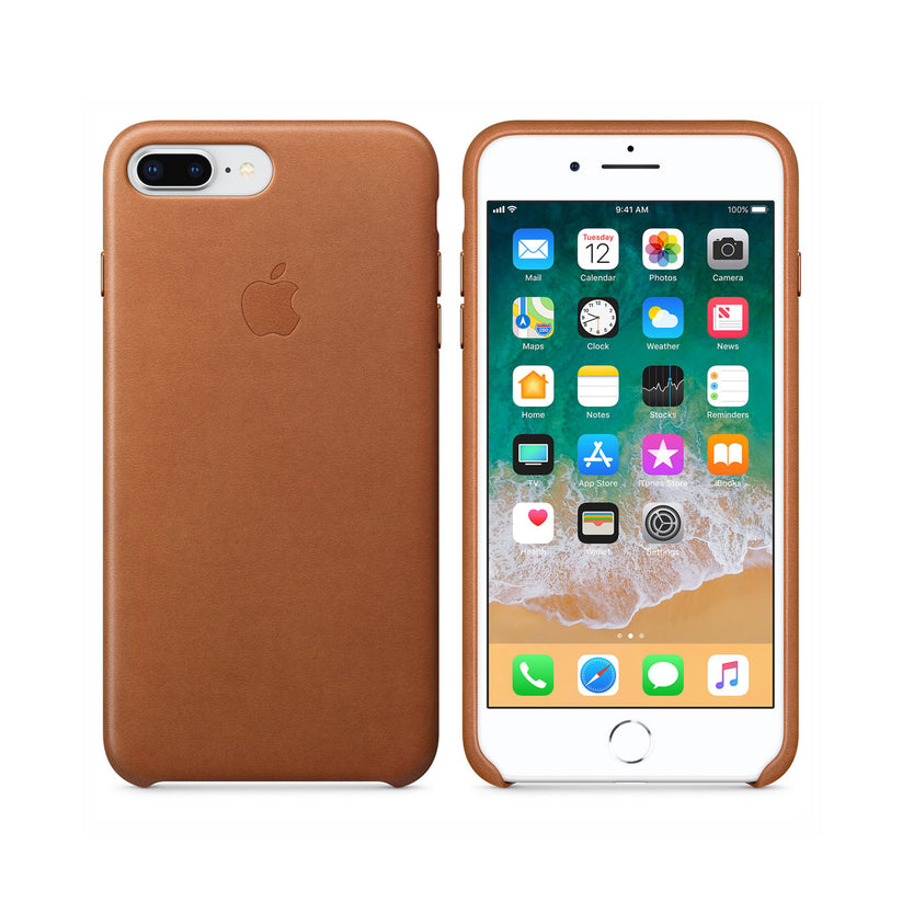 iPhone 8 Plus / 7 Plus Leather Case - Saddle Brown