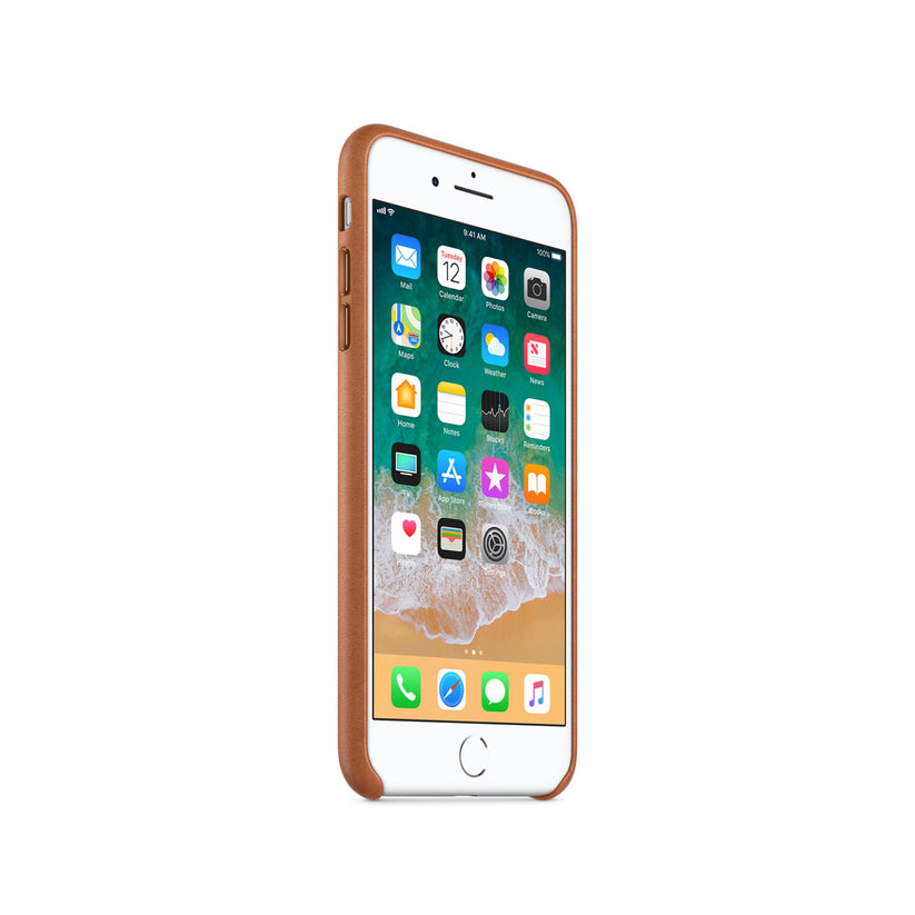 iPhone 8 Plus / 7 Plus Leather Case - Saddle Brown