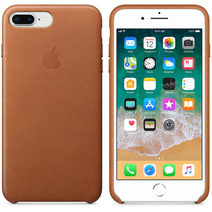 iPhone 8 Plus / 7 Plus Leather Case - Saddle Brown