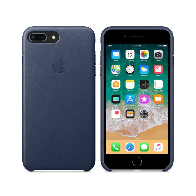 Apple iPhone 8 Plus/7 Plus Leather Case - Midnight Blue