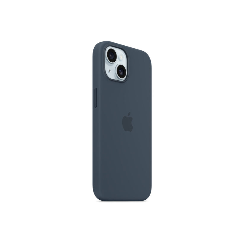 iPhone 15 Silicone Case with MagSafe - Storm Blue