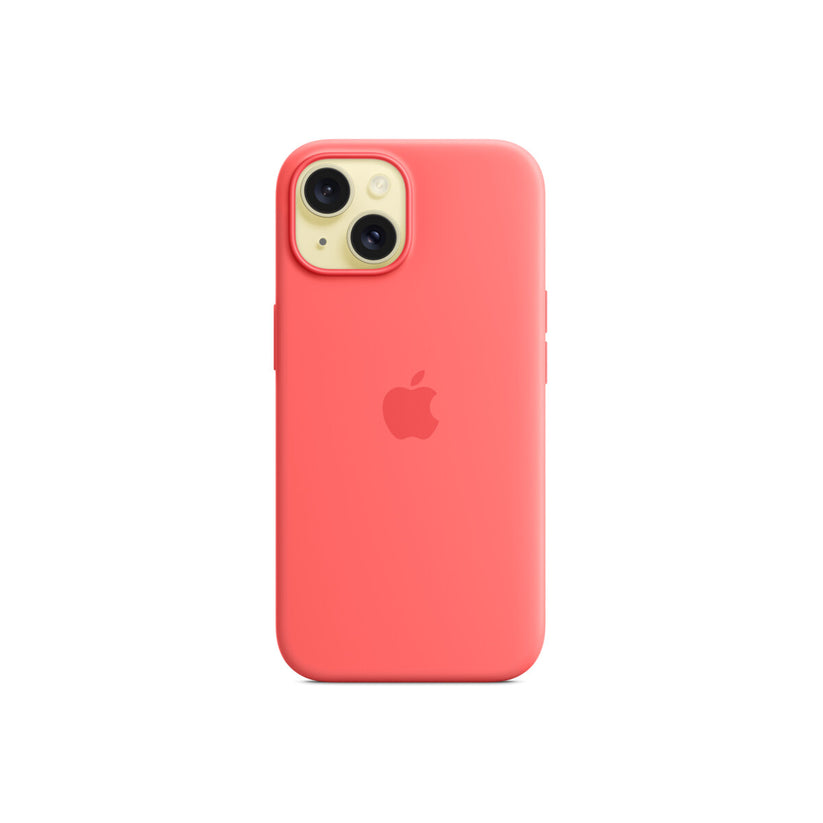 iPhone 15 Silicone Case with MagSafe - Guava