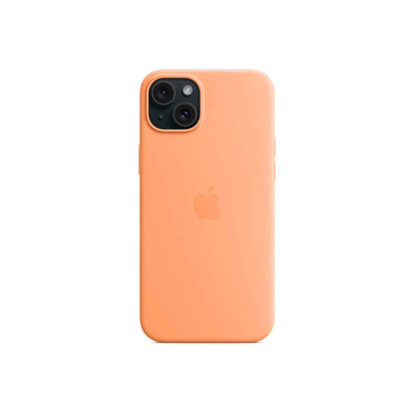 iPhone 15 Plus Silicone Case with MagSafe - Orange Sorbet