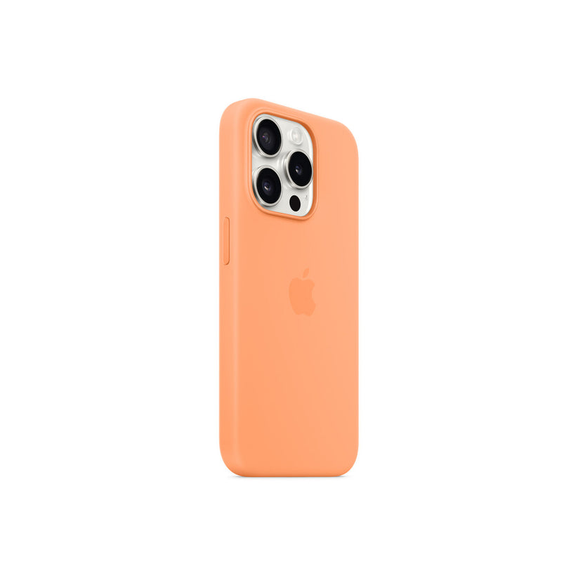 iPhone 15 Pro Silicone Case with MagSafe - Orange Sorbet