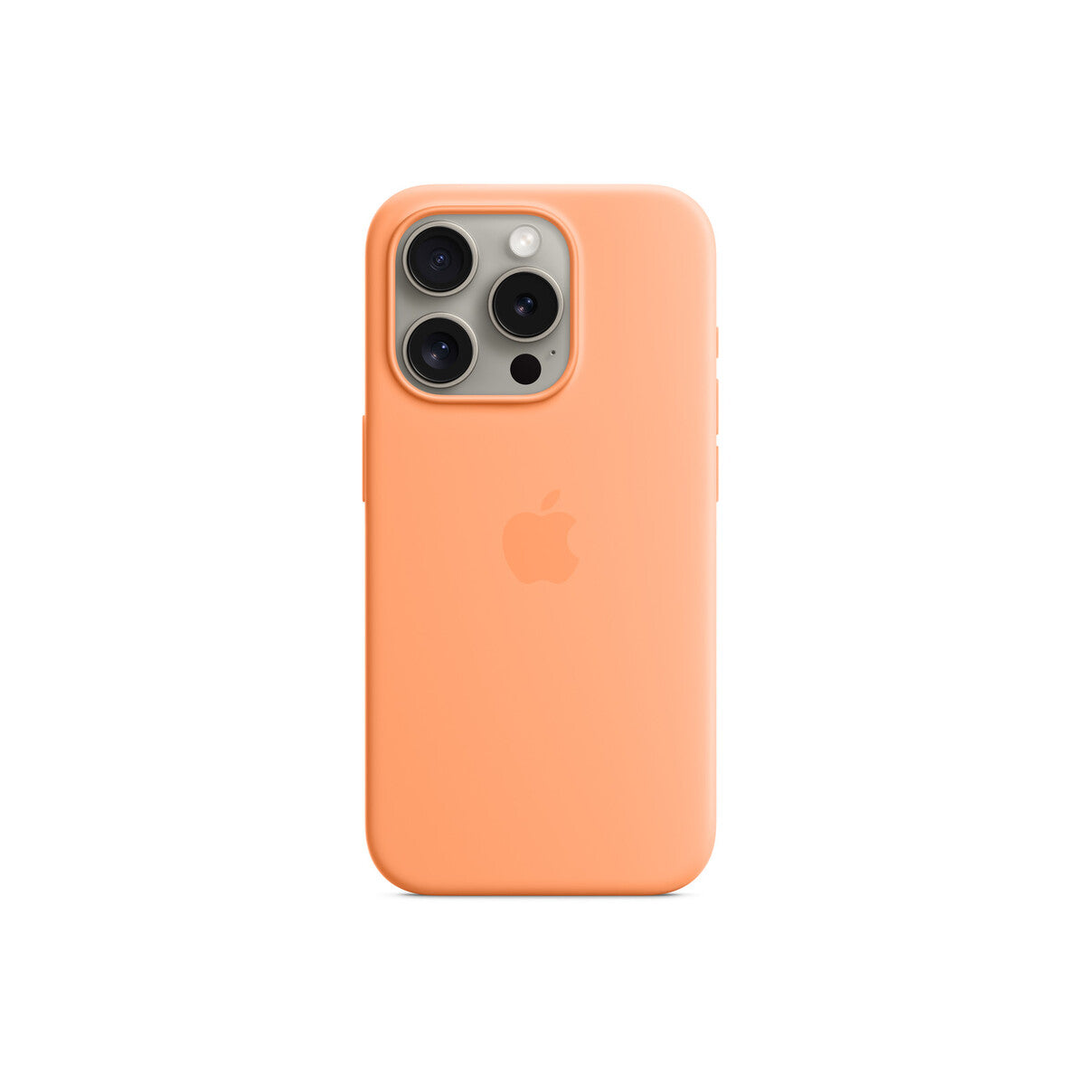 iPhone 15 Pro Silicone Case with MagSafe - Orange Sorbet