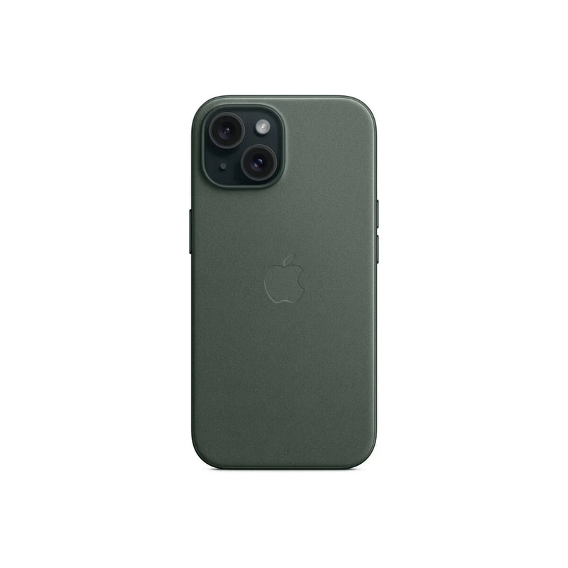 iPhone 15 FineWoven Case with MagSafe - Evergreen