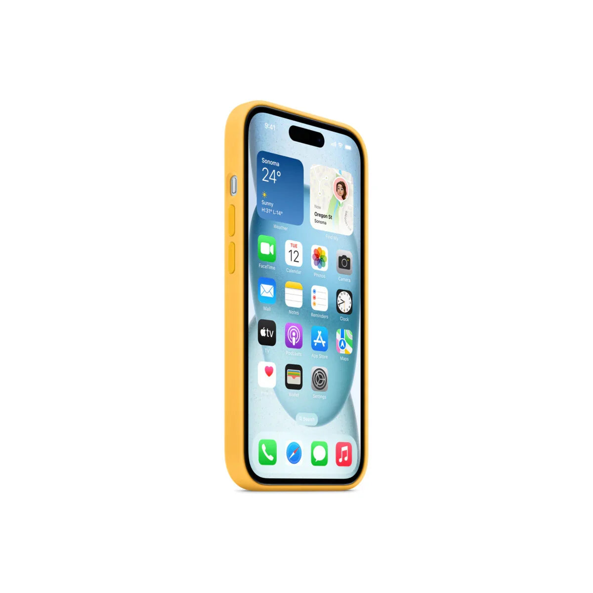 iPhone 15 Silicone Case with MagSafe - Sunshine