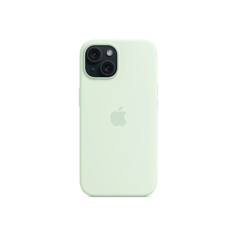 iPhone 15 Silicone Case with MagSafe - Soft Mint