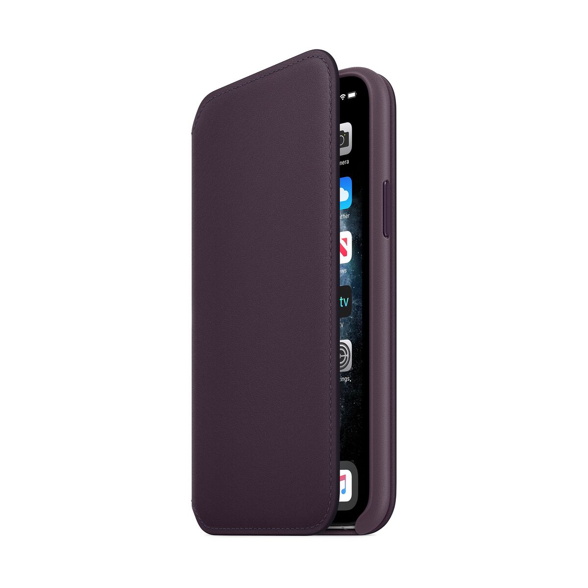 Apple iPhone 11 Pro Leather Folio - Aubergine